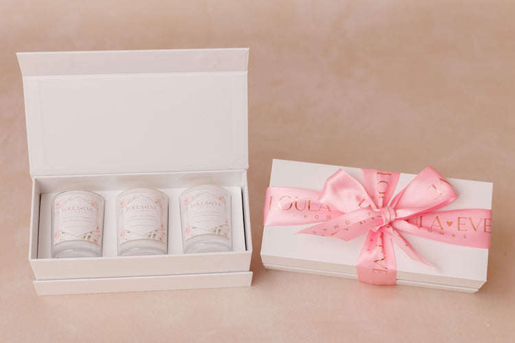 Trio of Mini Candles Gift Box