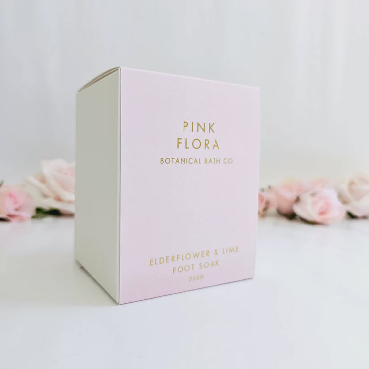 Pink Flora Botanical Bath Co. - Elderflower & Lime Foot Soak