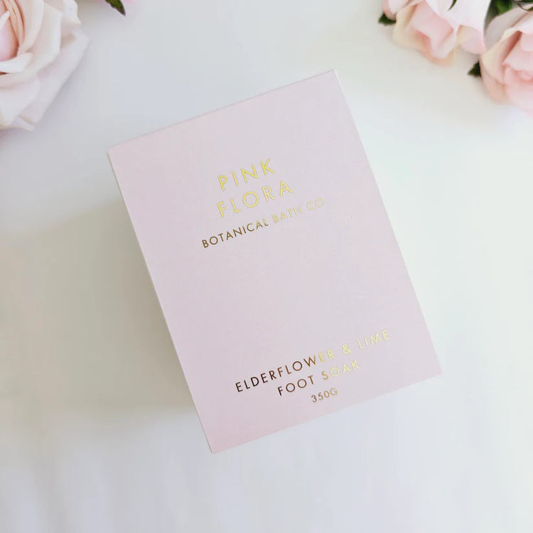 Pink Flora Botanical Bath Co. - Elderflower & Lime Foot Soak