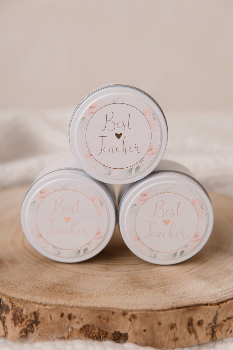 ‘Best Teacher’ Travel Tin 100g Candle