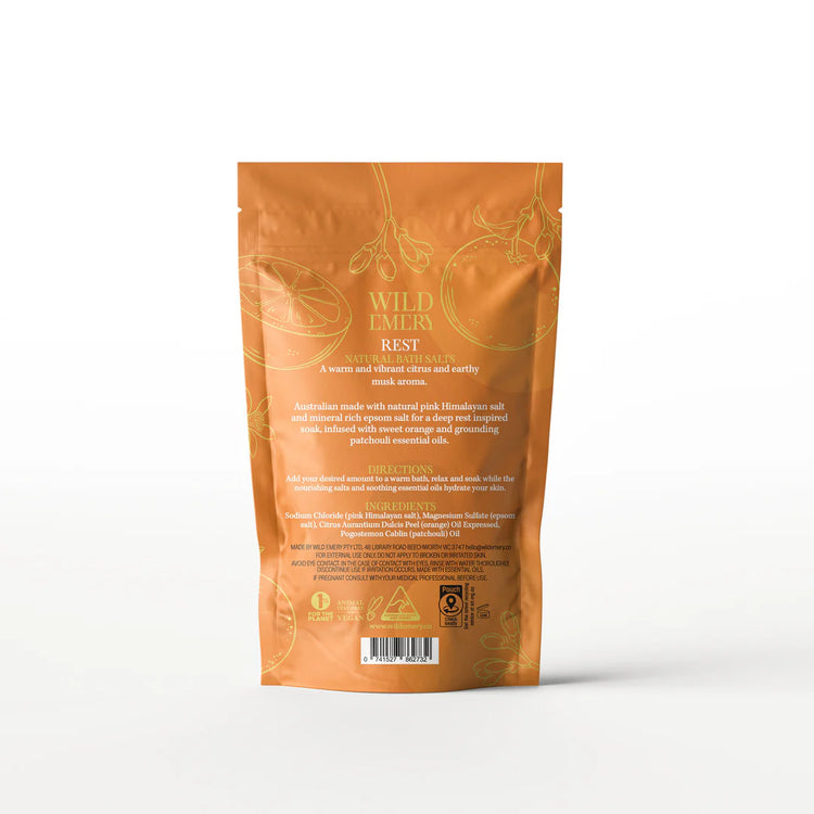 Wild Emery - Rest Natural Bath Salts - 180g