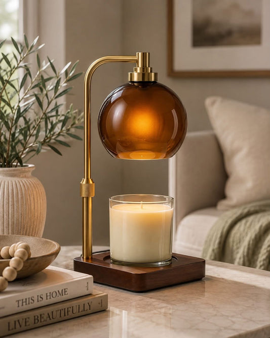 Amber Sphere Candle Warmer Lamp - PRE-ORDER (Arriving October 2026)