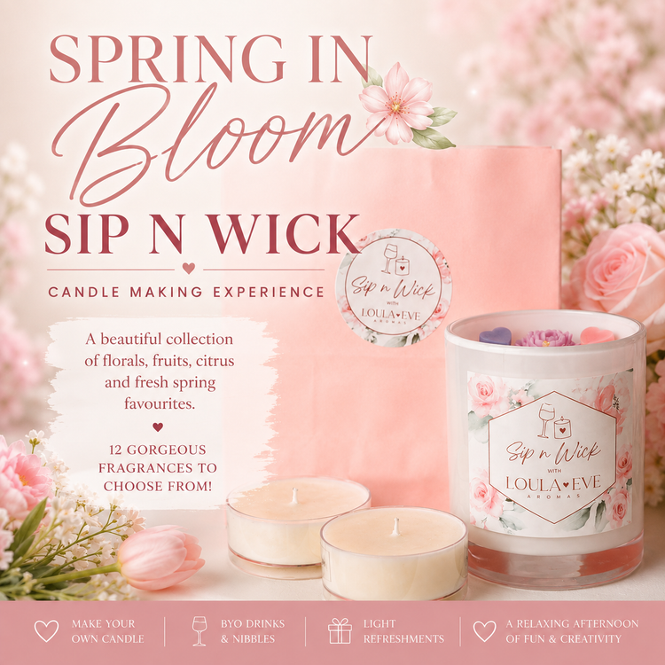 Spring in Bloom - Sip n Wick - Pontville Hall - Sunday 27 September 2026 - 1 PM
