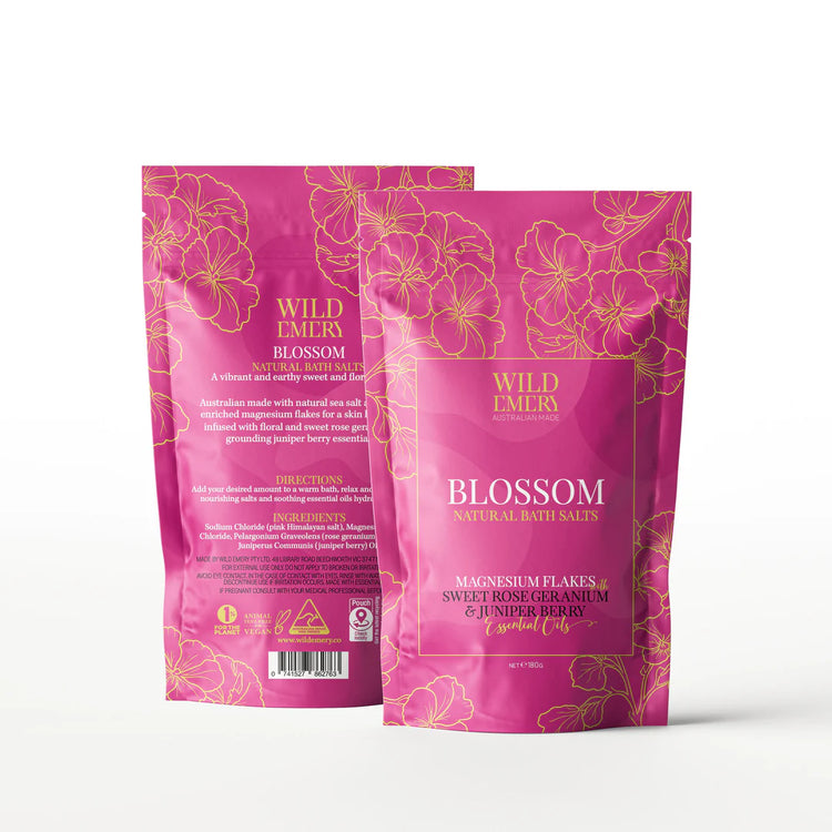 Wild Emery - Blossom Natural Bath Salts - 180g
