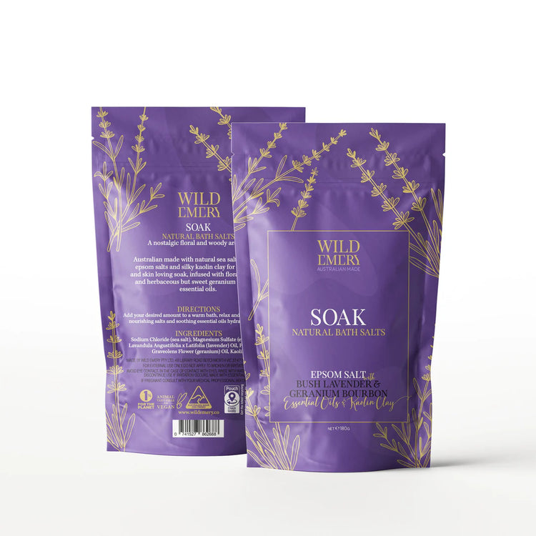 Wild Emery - Soak Natural Bath Salts - 180g