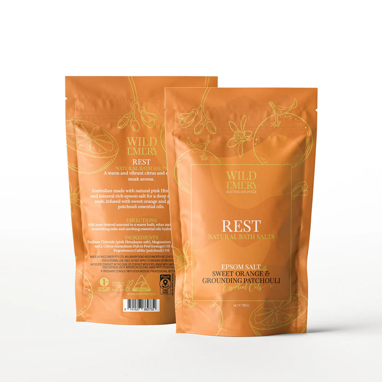Wild Emery - Rest Natural Bath Salts - 180g