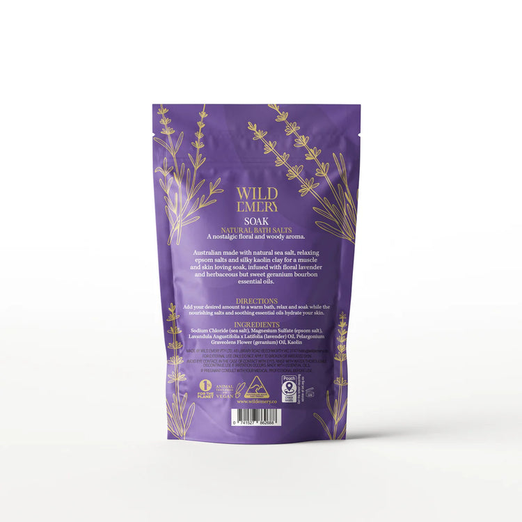 Wild Emery - Soak Natural Bath Salts - 180g
