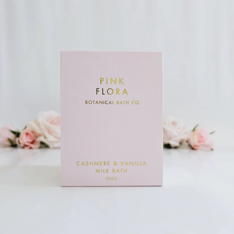 Pink Flora Botanical Bath Co - Cashmere & Vanilla Milk Bath