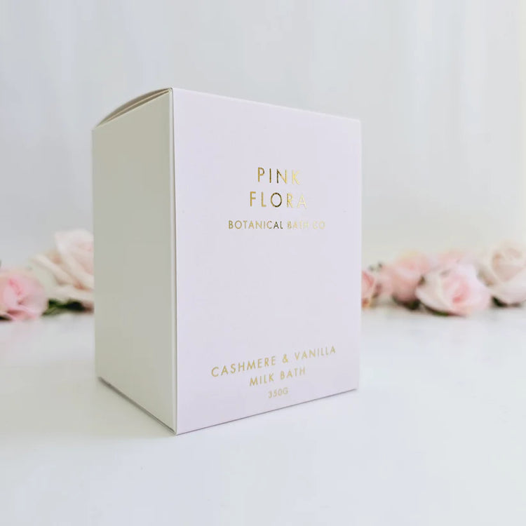 Pink Flora Botanical Bath Co - Cashmere & Vanilla Milk Bath